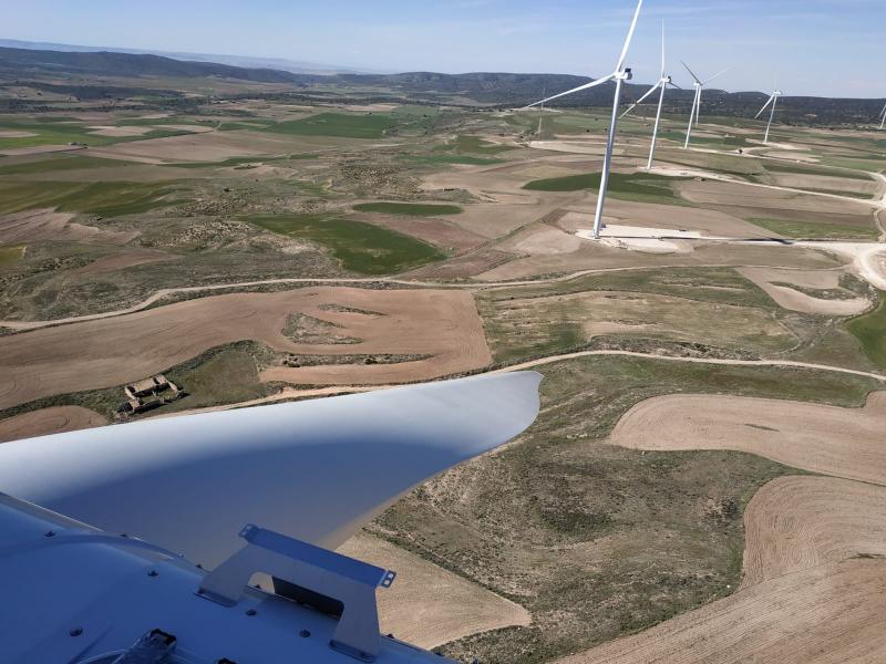 Wind farms in Teruel